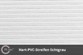 M-tec technology - Hart PVC Sichtschutzstreifen Lichtgrau