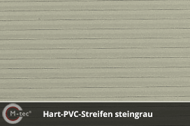 M-tec technology - Hart PVC Sichtschutzstreifen Steingrau