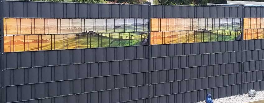 Sichtschutzfolie für Gartenzaun und Gitterzaun