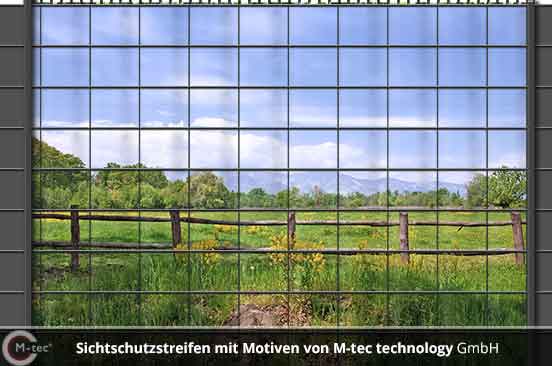 Fotomotiv Sichtschutzstreifen Weidezaun Fotomotiv Sichtschutzstreifen Weidezaun