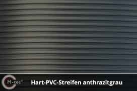 Hart-PVC Sichtschutzstreifen anthrazitgrau Hart-PVC Sichtschutzstreifen anthrazitgrau