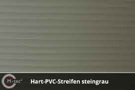 Hart-PVC Sichtschutzstreifen steingrau Hart-PVC Sichtschutzstreifen steingrau
