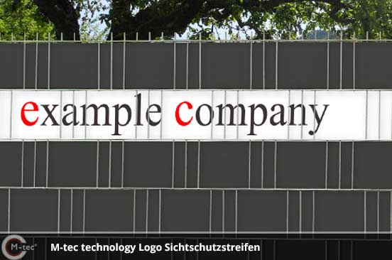 M-tec technology Logo Sichtschutzstreifen M-tec technology Logo Sichtschutzstreifen