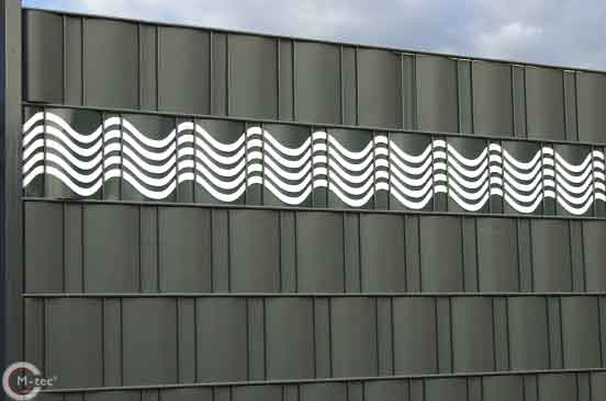 M-tec design Wave Sichtschutzzaun