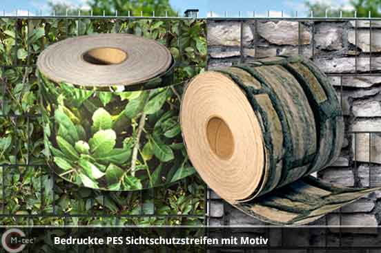 Motiv Sichtschutz Bedruckte Zaunblendenstreifen mit Motiv