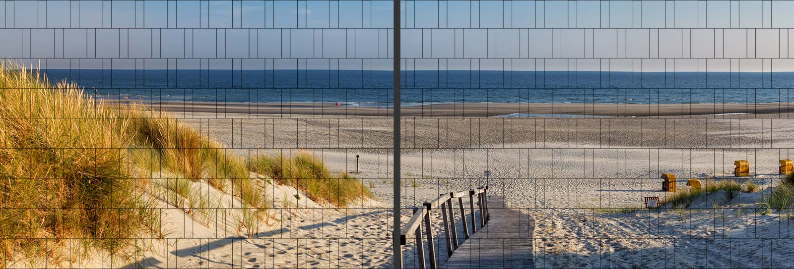 Strandweg - XL Panorama Zaundruck Poster