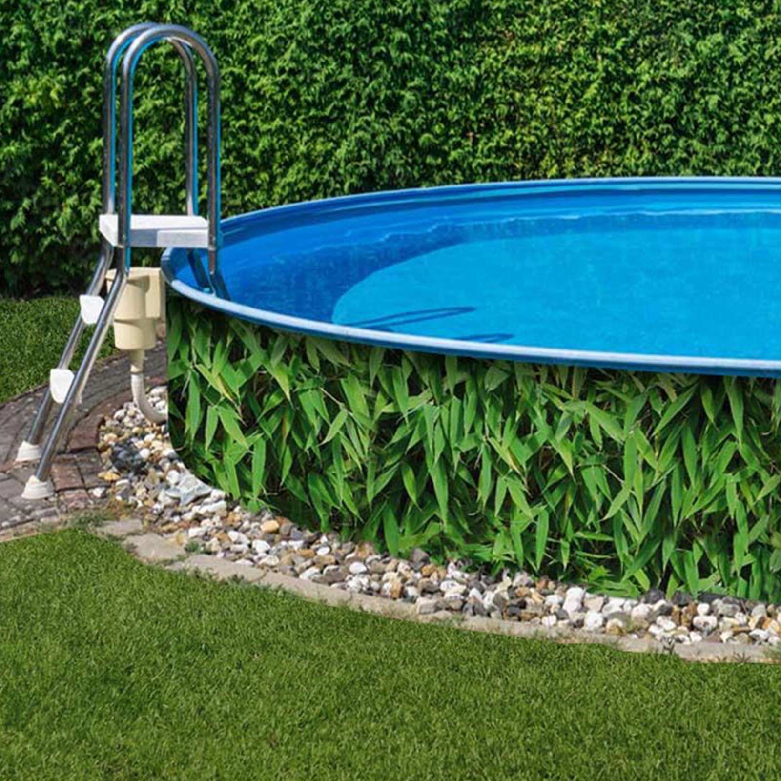 M-tec print® Qualitäts Poolverkleidung Motiv "Bambushecke"