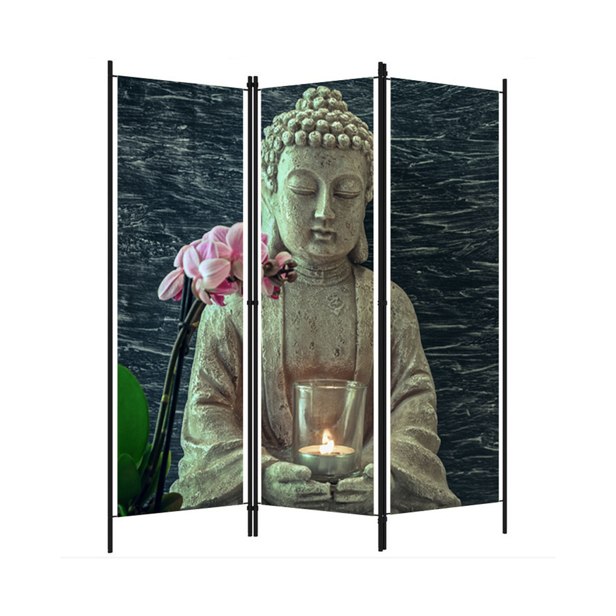 M-tec print® Foto-Paravent Motiv Buddha