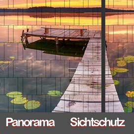 Panorama Sichtschutz Steg