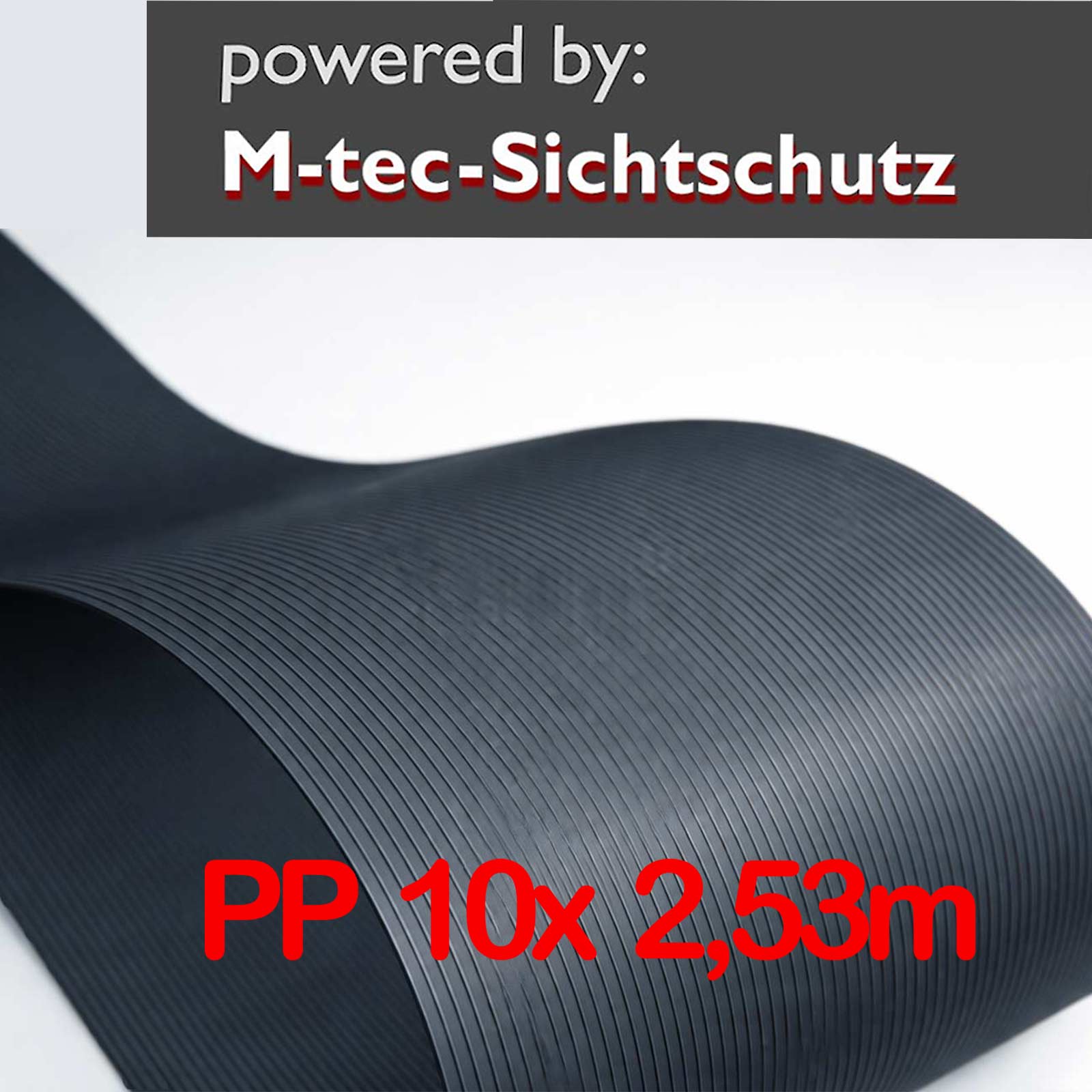 PP Sichtschutz Streifen 10er Pack anthrazit