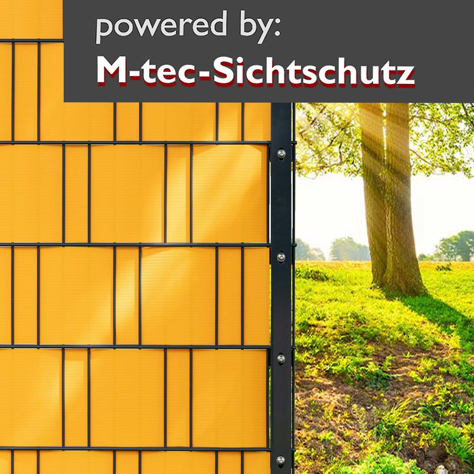 PP Sichtschutz Streifen melonengelb 10er Pack