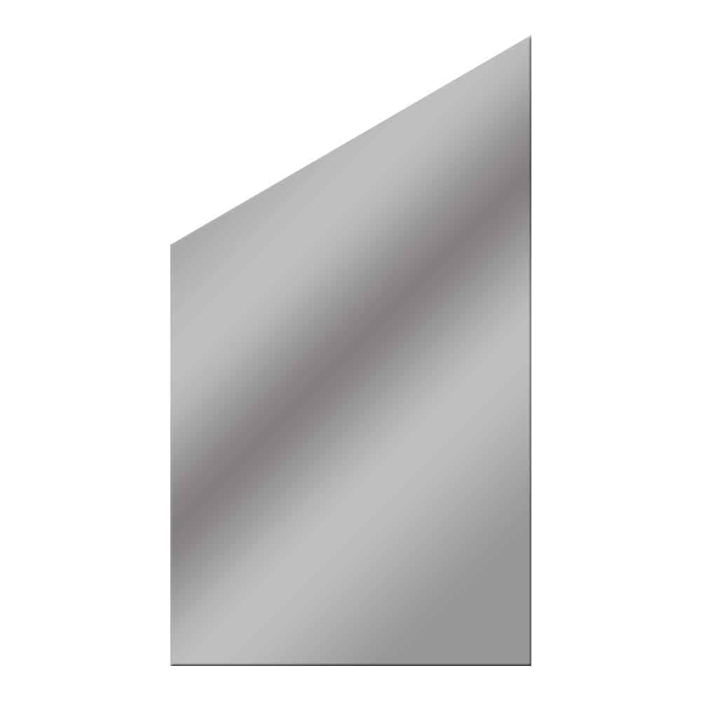 Glasscheibe Glaswand System Vetro schräg grau 103 x 180|120  cm