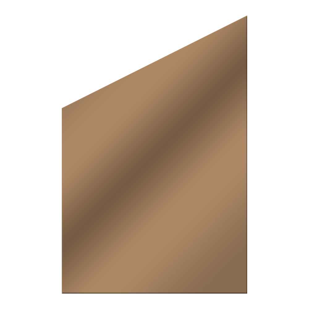 Glasscheibe Glaswand System Vetro schräg bronze 120 x 180|120cm