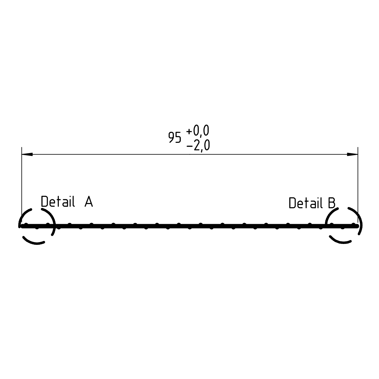 Hart - PVC Sichtschutzstreifen anthrazit 9,5cm Höhe