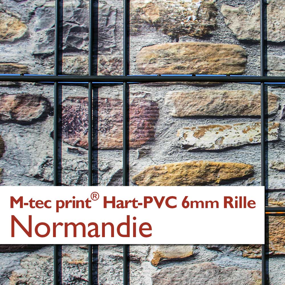 "M-tec print®" Hart-PVC 6mm Rille - Normandie