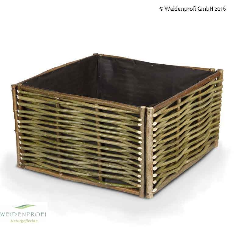 Hochbeet aus Haselnuss