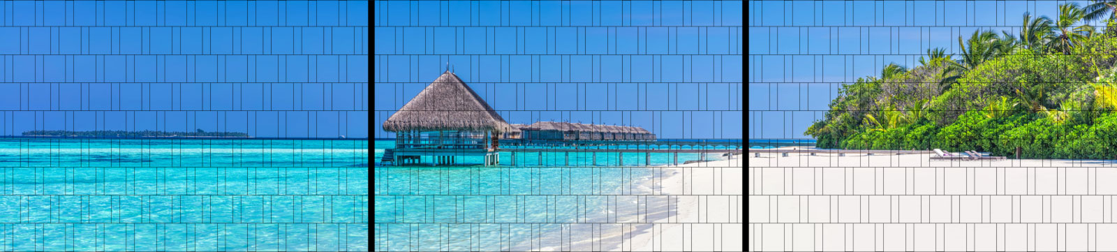 Südseestrand - XXL Panorama Zaundruck Poster