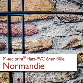 "M-tec print®" Hart-PVC 6mm Rille - Normandie