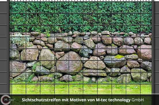 Foto Motiv Sichtschutzstreifen Mauerhecke