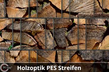 Zaunblende Holz-Natur Optik