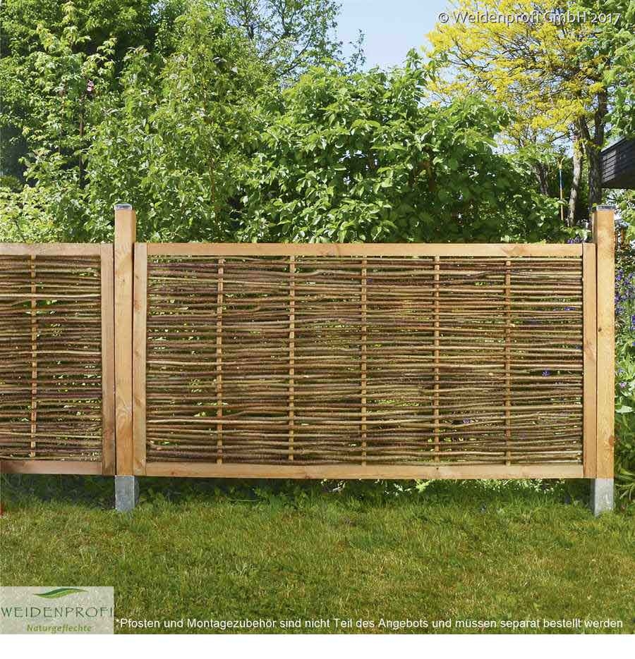 Haselnuss Flechtzaun Komfort-B 1,20 x  H 1,00 