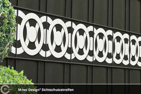 M-tec Design bedruckte Sichtschutzstreifen M-tec Design bedruckte Sichtschutzstreifen