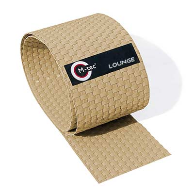 Sonderaktion | M-tec Lounge Rattanstreifen Creme-beige