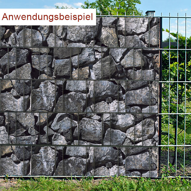 Sichtschutzstreifen  Bruchstein groß