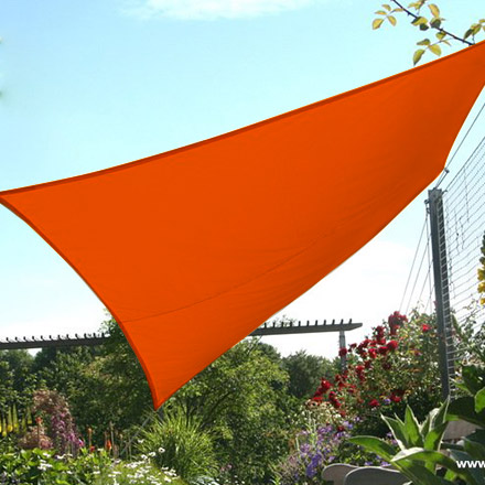 Vierecksonnensegel wasserdicht 2,5 x 3 m terracotta Vierecksonnensegel mit Regenschutz-terracotta-2,5 x 3m