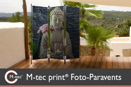 M-tec print® Foto-Paravents