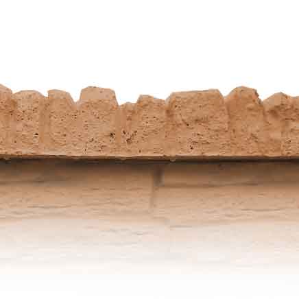 Betonzaun Oberlatte Mediterran Nostalgie sand