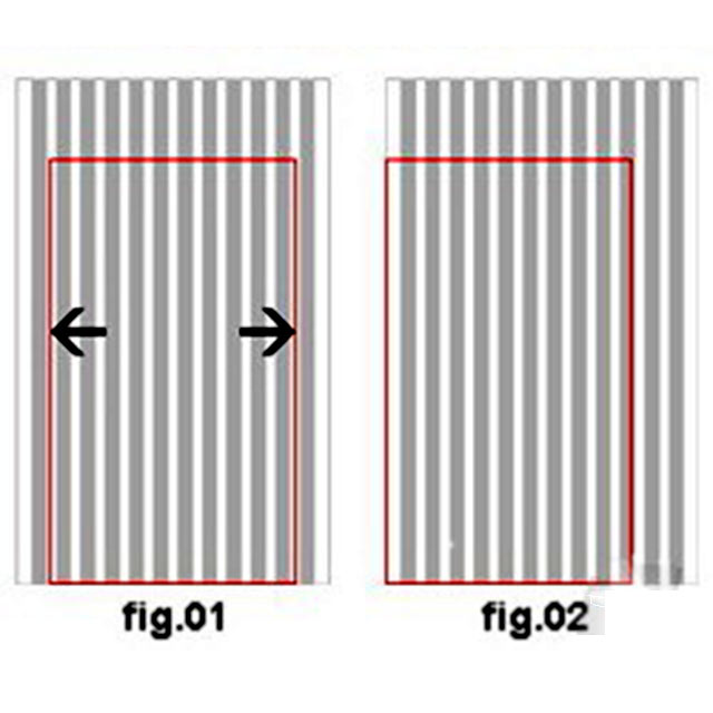Dekorfolie für Fenster vertikal-0,76 x 2,50 m