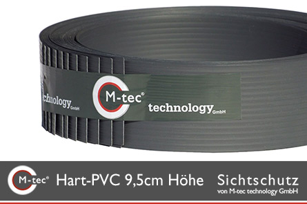  HART PVC STREIFEN IN 9,5CM HÖHE