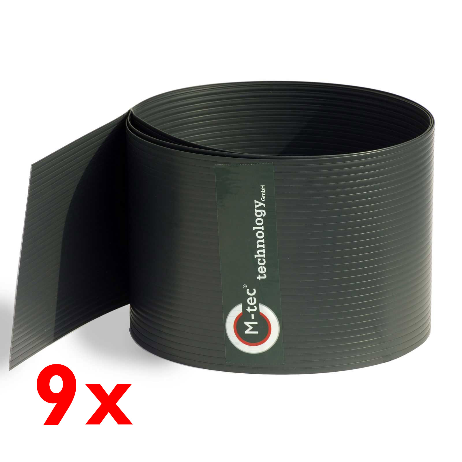 Sichtschutzstreifen Hart - PVC anthrazit | 19cm | 9 Streifen