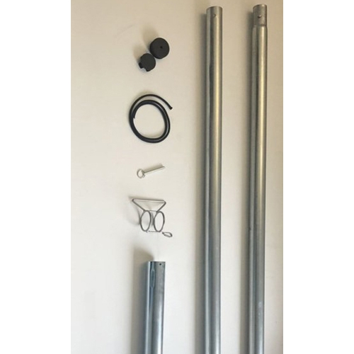 Stahlmast Sonnensegel 250cm Sonnensegelmast stufenlos höhenverstellbar