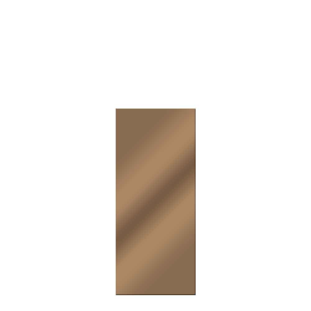 Glasscheibe Glaswand System Vetro bronze 51,5 x 120 cm