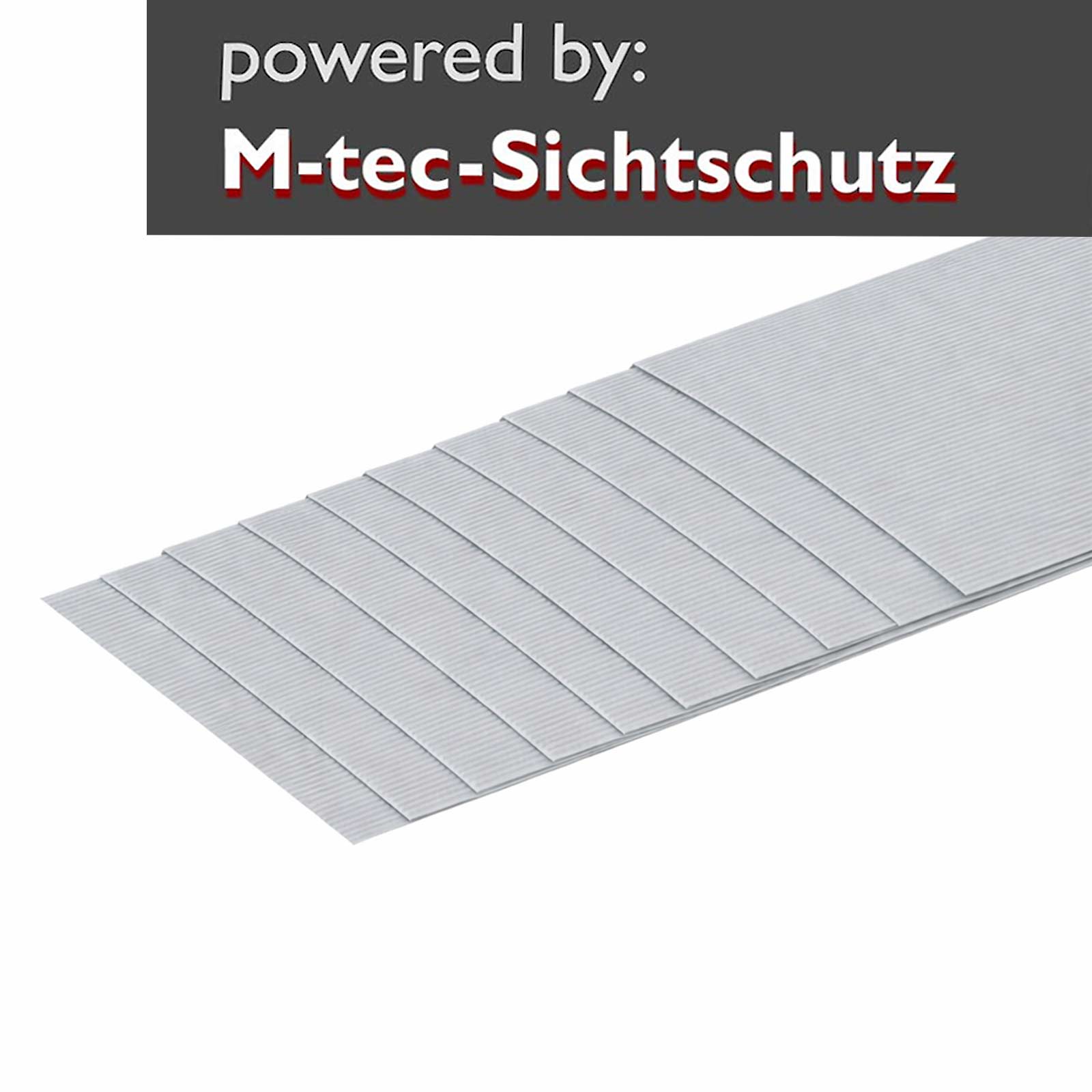 PP Sichtschutz Streifen 10er Pack lichtgrau 