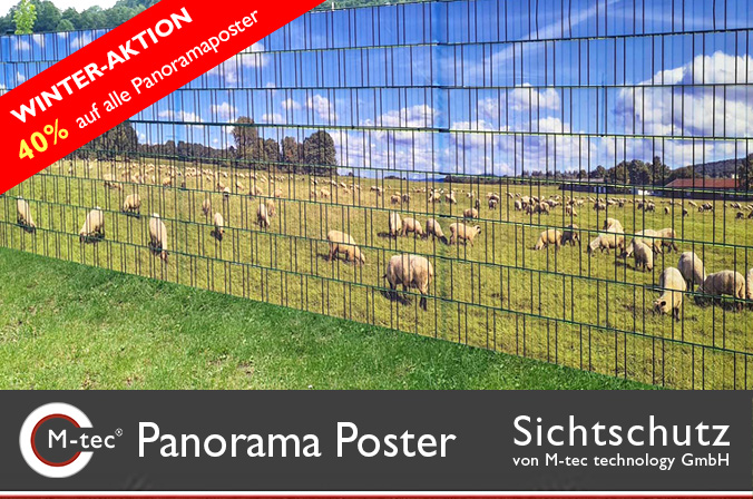 M-tec Panorama Druck Sichtschutz