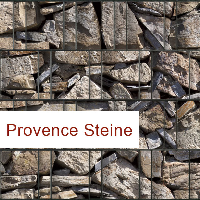 Sichtschutzstreifen Provence Steine