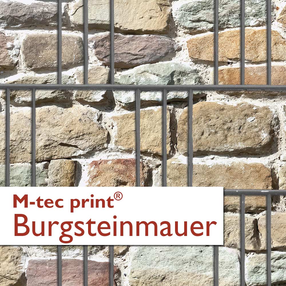 "M-tec print®" Weich-PVC Burgsteinmauer