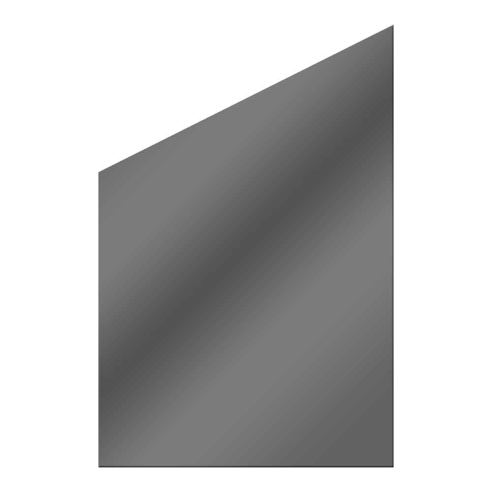 Glasscheibe Glaswand System Vetro schräg anthrazit 120 x 180|120 cm