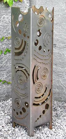 Feuerfackel - Säule Phantastik Motiv-25 x 25 x 100 cm