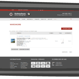 Anleitung Zaundruck Warenkorb bestellen
