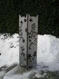 Feuerkorb - Fackel Motiv Salamander-25 x 25 x 100 cm