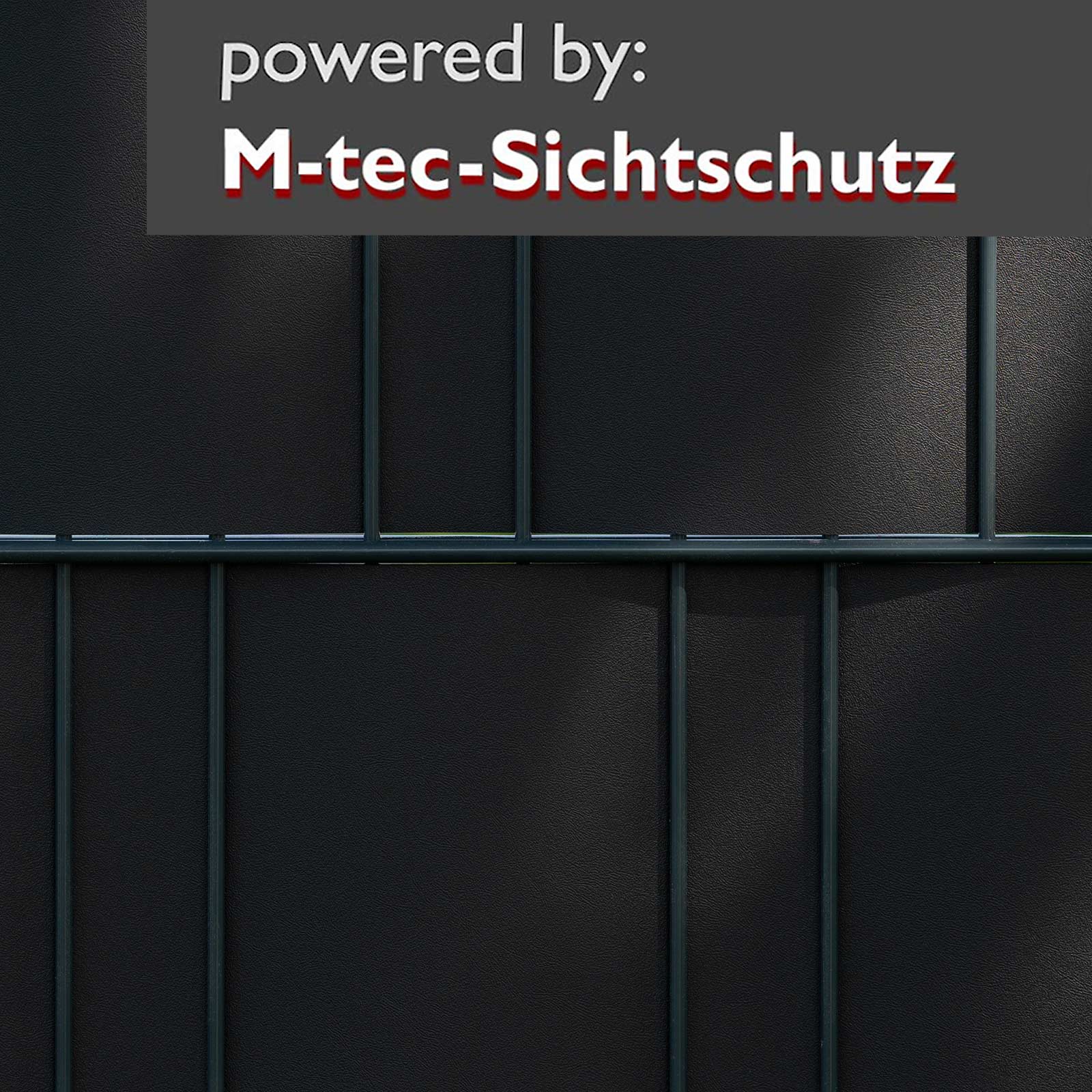 PP 35lfm Schwarze Rolle Lederstruktur  