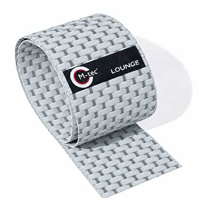 Sonderedition  lounge Rattanstreifen „Graphite Line“ grau