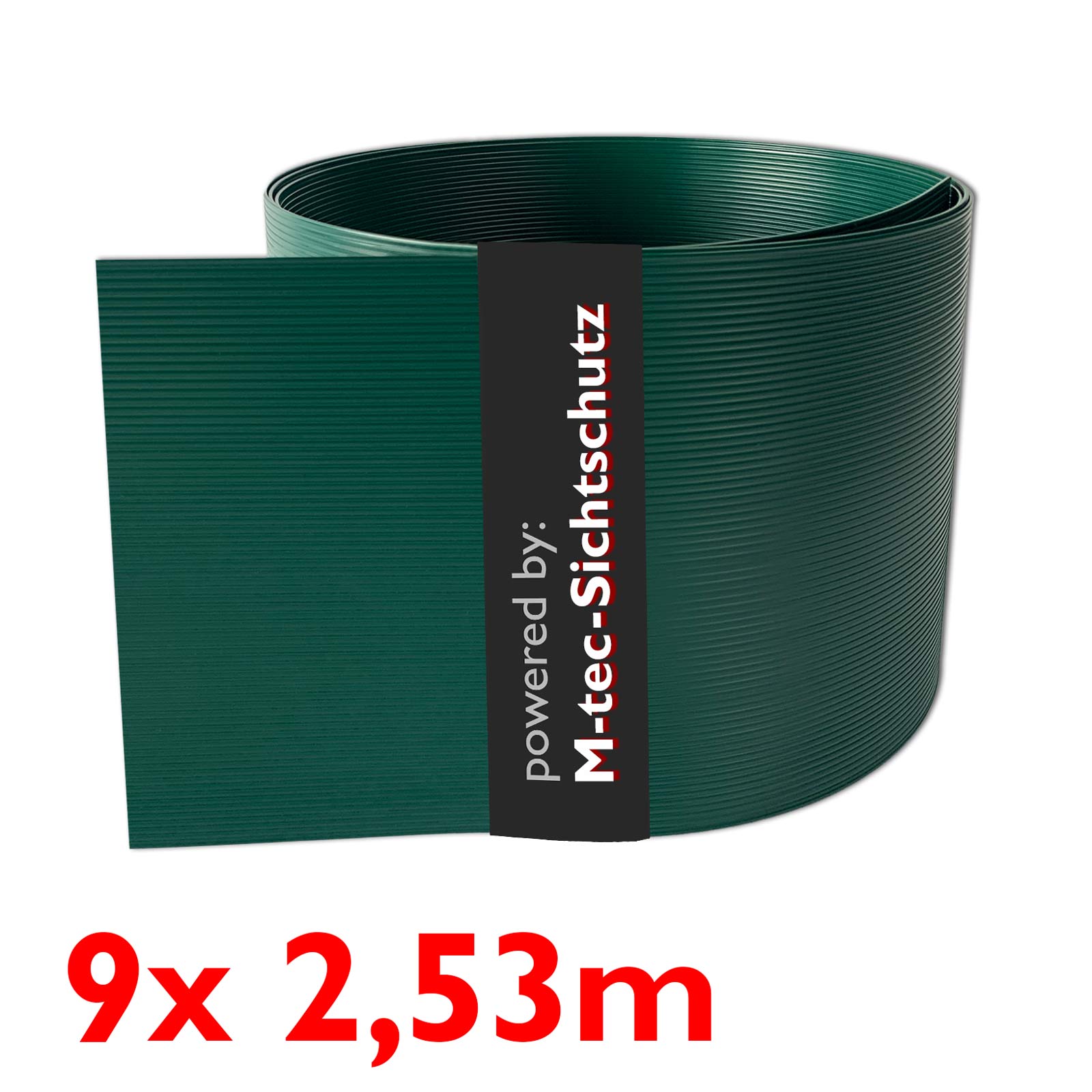 PP Sichtschutz Premium | 9er Pack | Farbe moosgrün