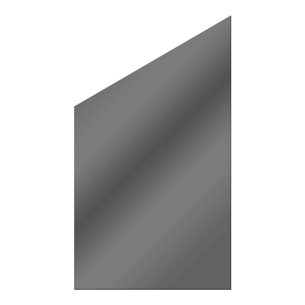 Glasscheibe Glaswand System Vetro schräg anthrazit 103 x 180|120 cm