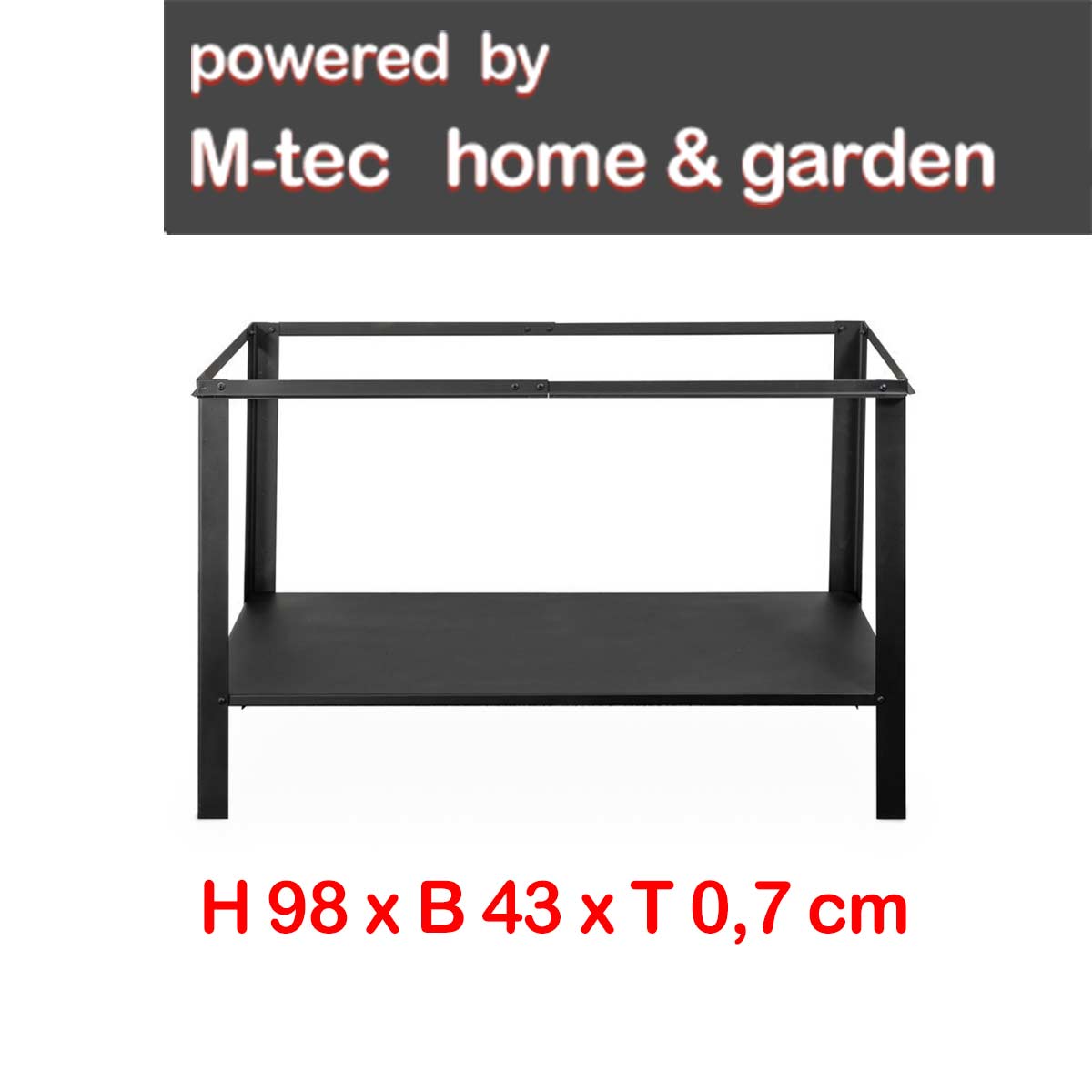 Hochgestell  für Rattan Pflanzkübel  XXL 90 x 40 x30 cm