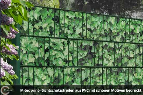 m-tec print PVC Motiv Sichtschutz